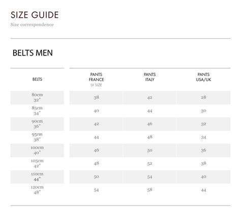 louis vuitton belt size chart mens|louis vuitton belt size guide.